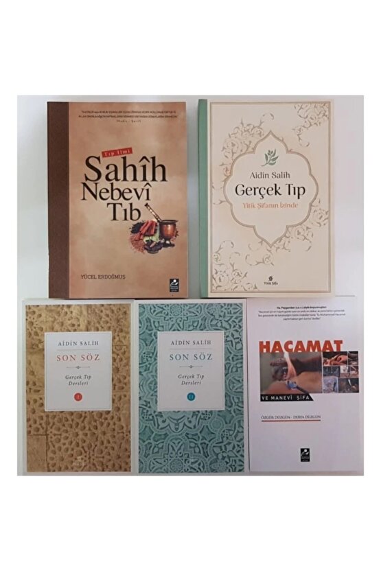 Gerçek Tıp Seti 5 Kitap Aidin Salih ( Yitik Şifa-sahih Nebevi Tıp -son Söz 1 Ve 2 -hacamat
