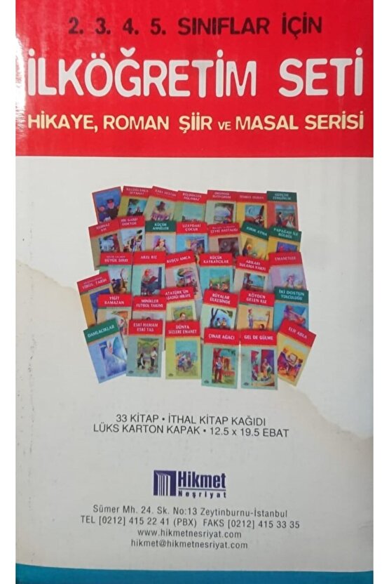 Ilköğretim Seti-hikaye Roman Şiir Ve Masal Serisi 33 Kitap