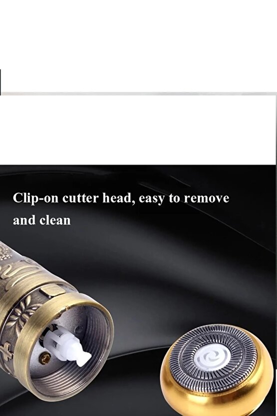 Profesyonel Tıraş Makinesi 2 Makine 3 Başlık Sakal Yanak Burun T Bıçak Ense Çizim