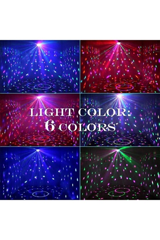 Led Magıc Cristal Sihirli Küre Bluetoothlu Kumandalı Usb Girişli Parti Ve Disko Topu