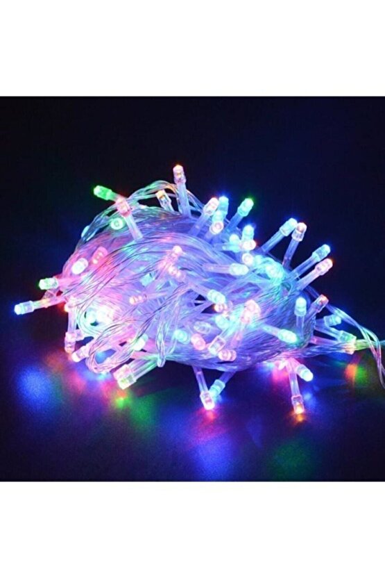 100 Ledli Rgb 10 m Led Yılbaşı Ağaç Süsü