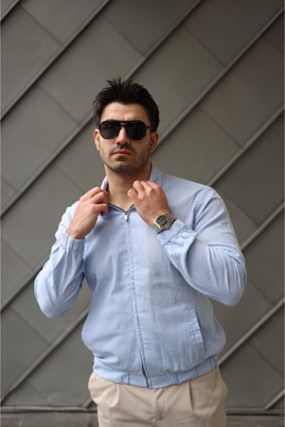 Erkek Pamuklu Keten Kumaş Ceket