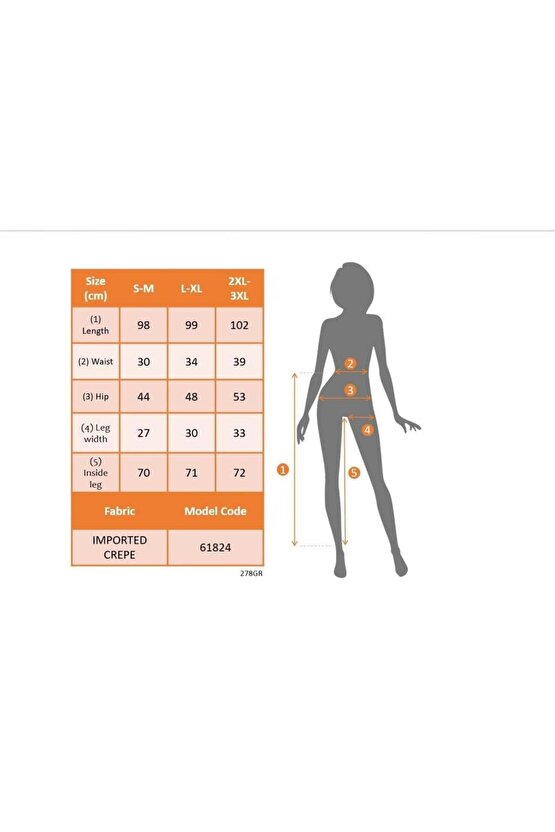 Kadın Yüksek Bel Yanlardan Taş Detaylı Ithal Krep Pantolon
