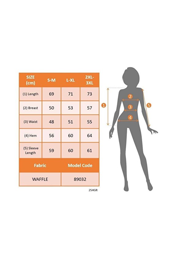 Kadın Uzun Kollu Yuvarlak Yaka Arkadan Düğmeli Waffle Bluz