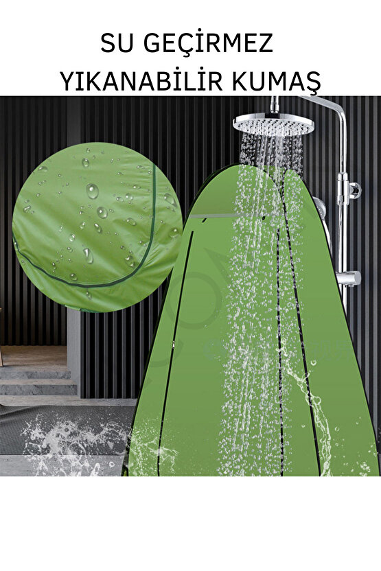 Otomatik Portatif Kamp&Plaj Duş Giyinme ve Tuvalet Çadırı 120 X 120 X 190 Cm