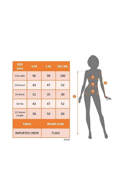 Kadın Uzun Kollu V Yakalı Yandan Yırtmaçlı Midi Ithal Krep Elbise