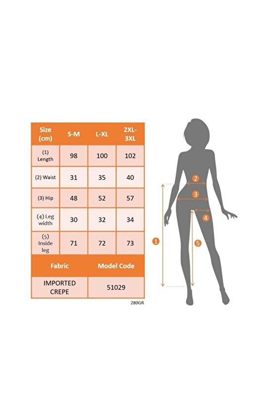 Kadın Yüksek Bel Cepli Paçası Lastikli Ithal Krep Pantolon