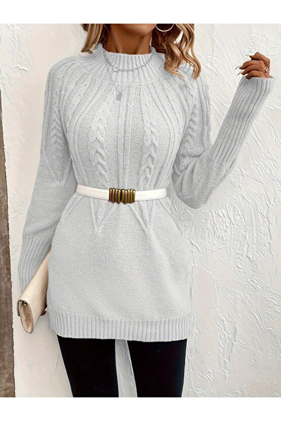 eyesof Kadın Uzun Kollu Yarı Balıkçı Yaka Triko Bluz