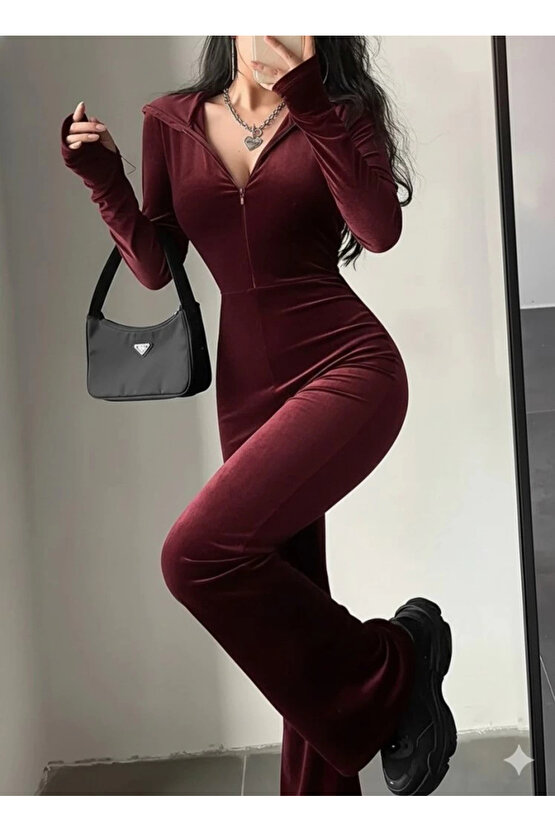 Erkek Polar Fermuarlı Sweatshirt – Kapüşonsuz, Cepli, Yumuşak Dokulu, Oversize Rahat Kalıp, Kışlık S