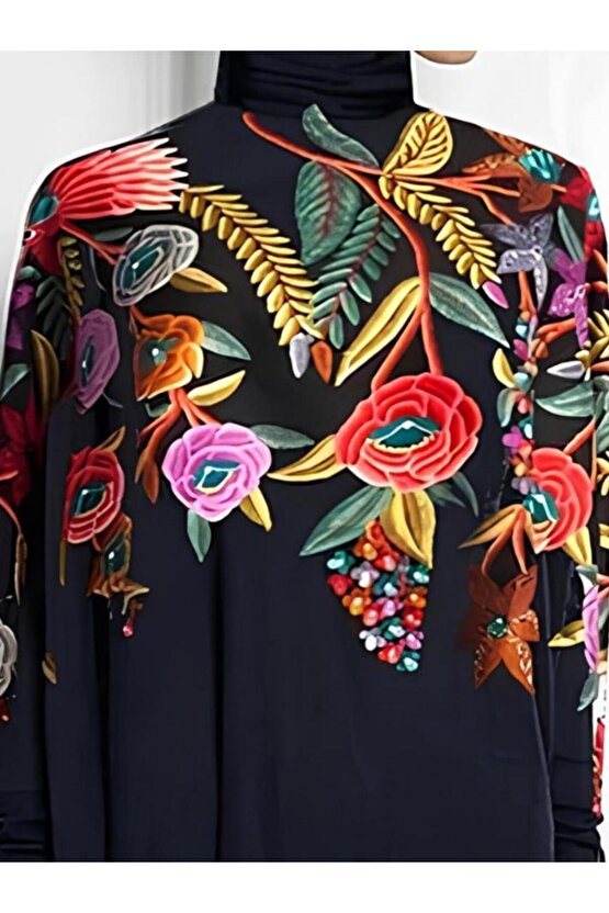 Kadın Uzun Kollu Balıkçı Yaka Asimetrik Kesim Mikro Bluz