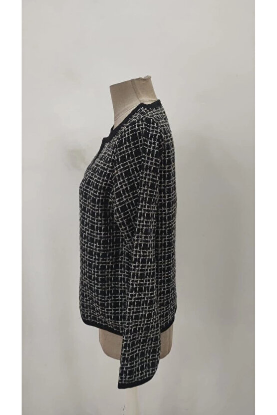 Kadın Uzun Kollu önü Açık şanel Kısa Hırka