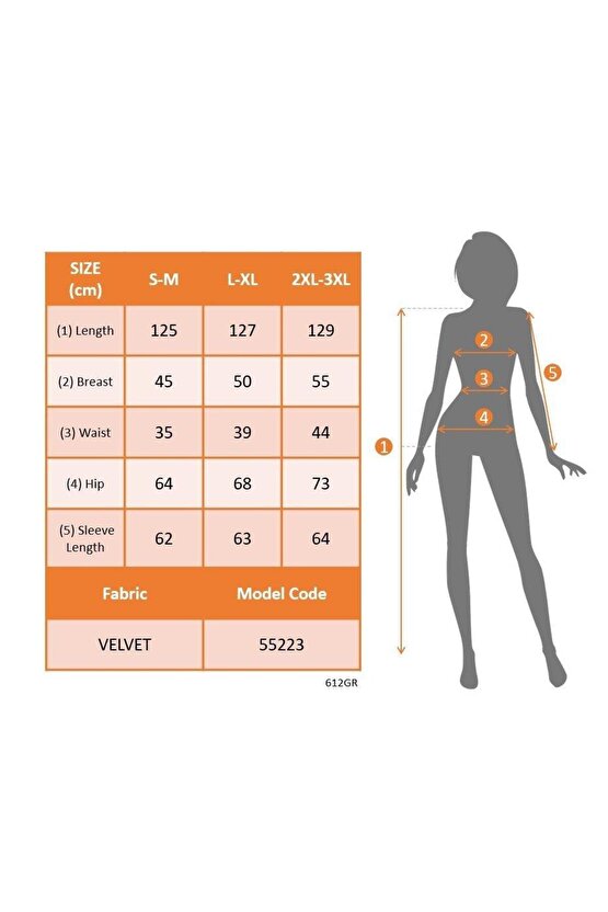 Kadın Uzun Kollu Bisiklet Yaka Midi Kadife Elbise