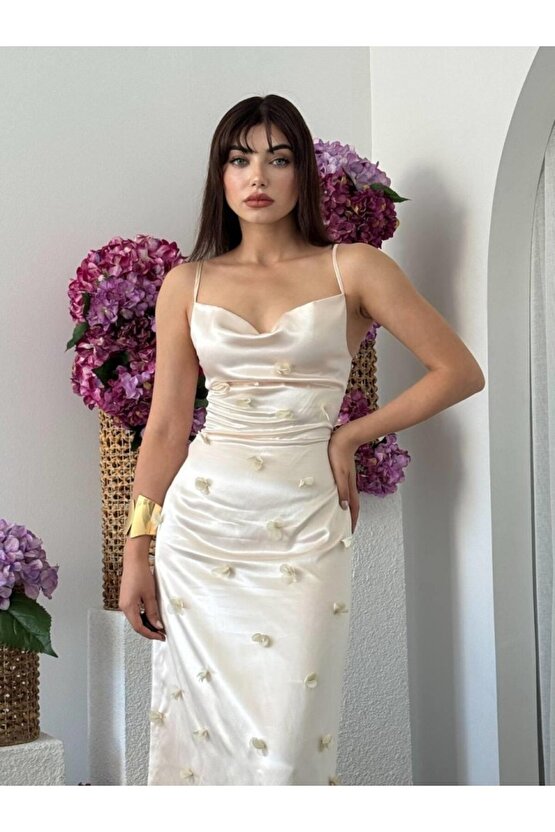 EQURİ Dora Çiçek Detaylı Elbise
