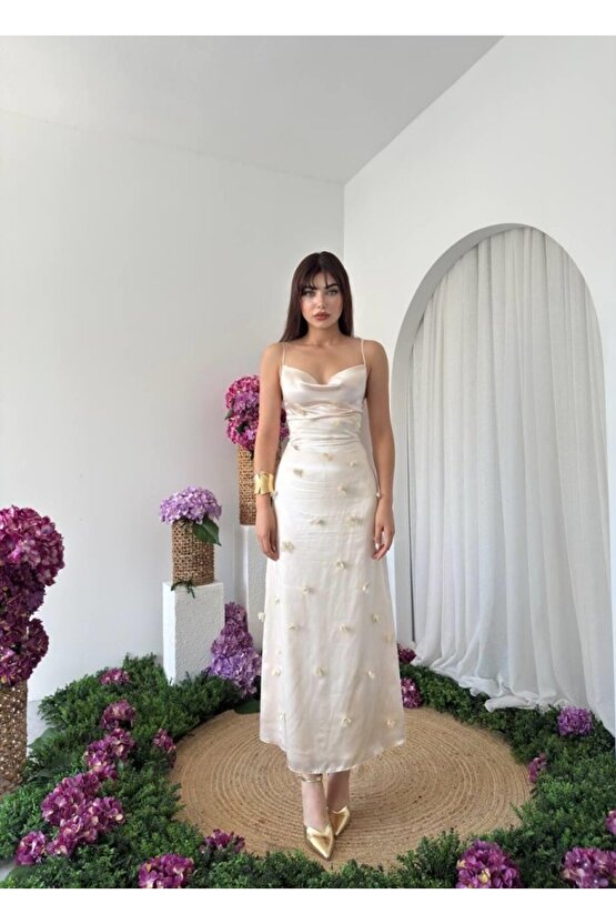 EQURİ Dora Çiçek Detaylı Elbise