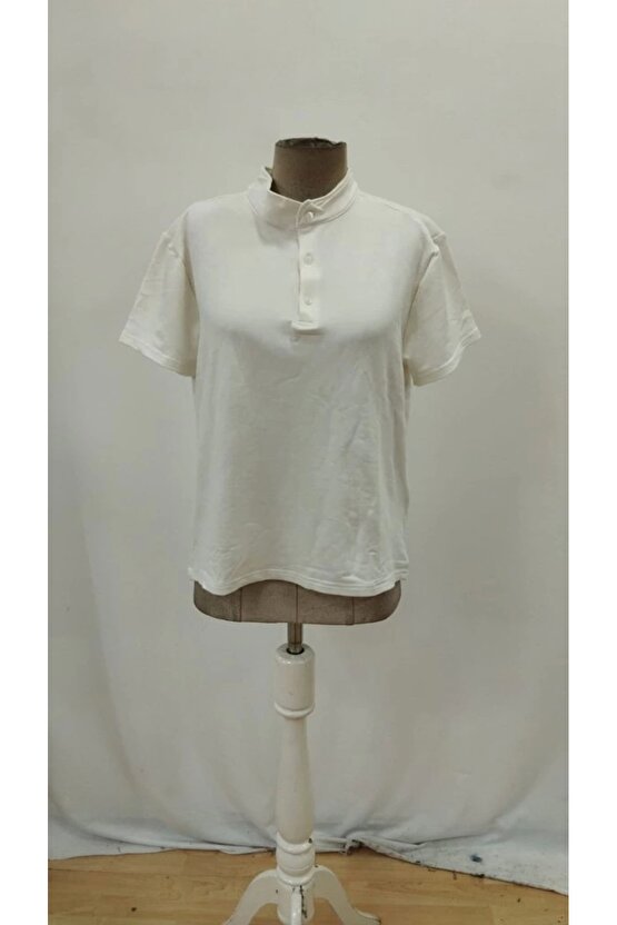 Erkek Kısa Kollu Hakim Yaka önü Düğmeli Viskon Bluz