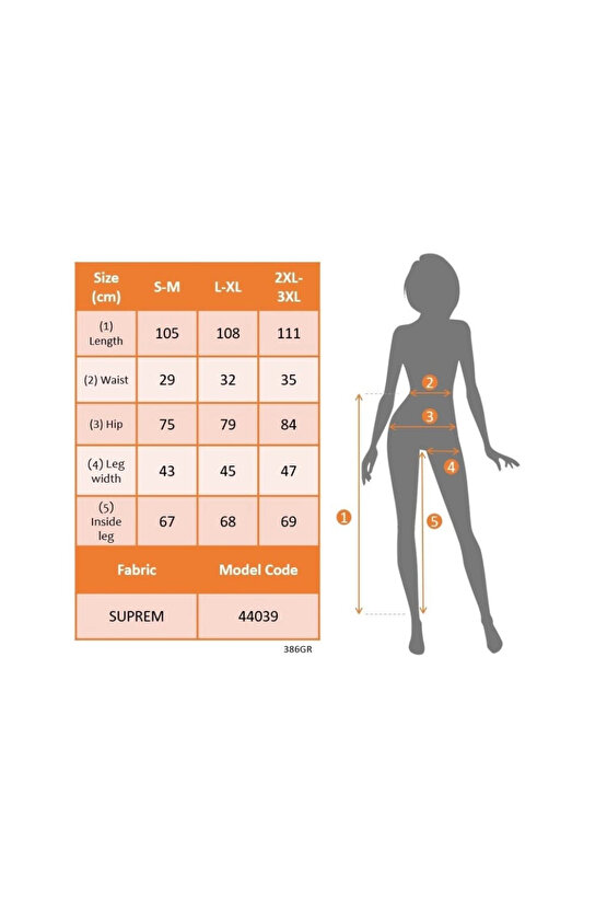 Kadın Yüksek Bel Lastikli Desenli Süprem Pantolon