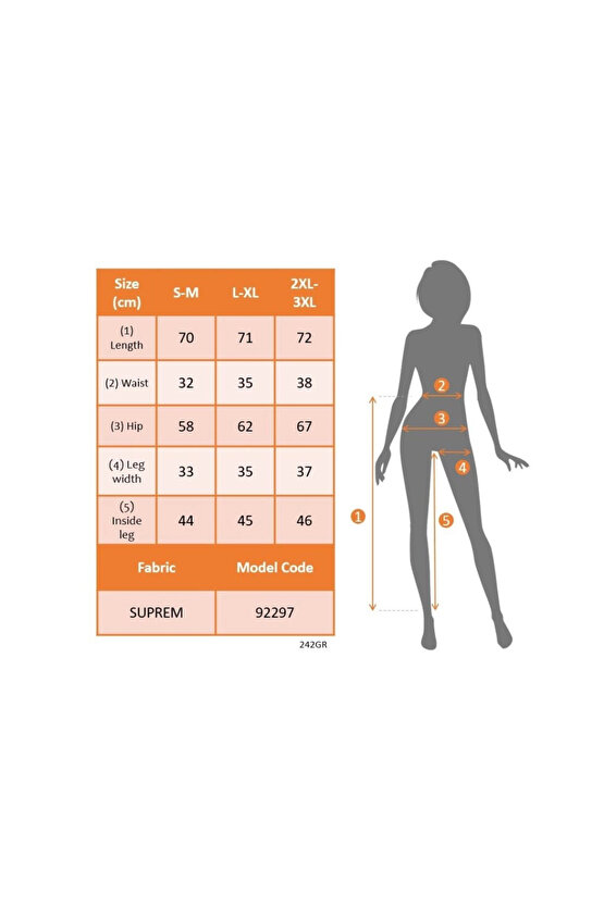 Kadın Beli Lastikli Etnik Desenli Kapri Süprem Pantolon