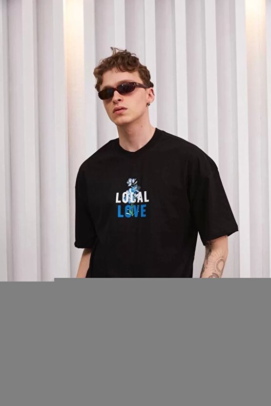 Çocuk Unisex Baskılı T-Shirt - Siyah