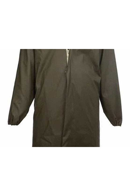 Liman, Avci, Balıkçı, Kurye Kapüşonlu Pardösü Yağmurluk - Haki