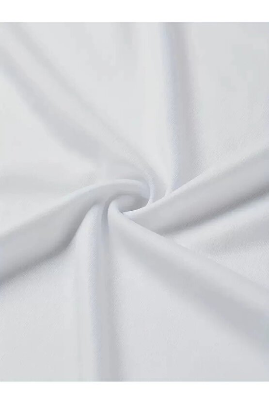 201 Penye Compack I TRIED TO WARN YOU. Baskılı Oversize Bisiklet Yaka T-shirt - Beyaz