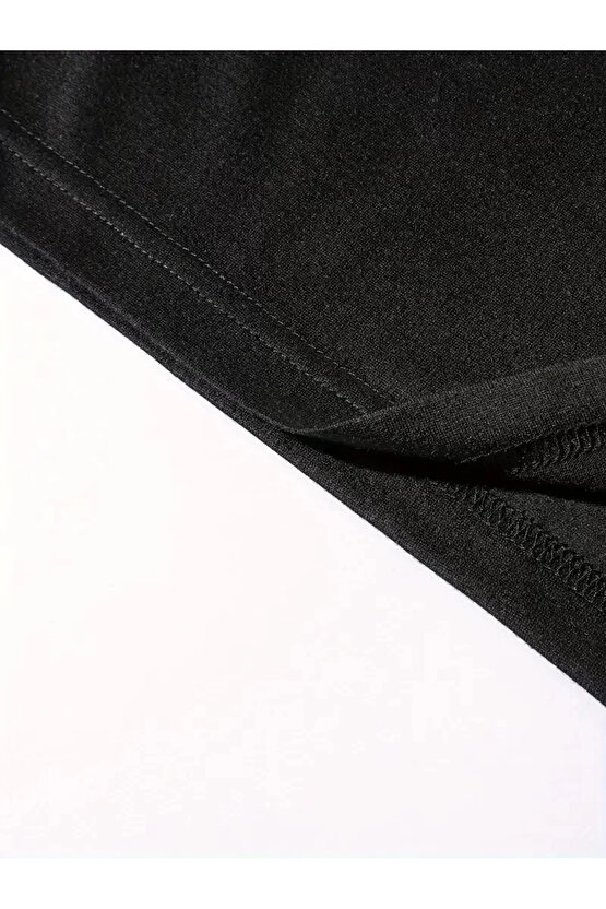 Benzersiz Sırt Baskılı Erkek Sokak Stili Bol Tişört - Nefes Alabilir Polyester, Makinede Yıkanabilir