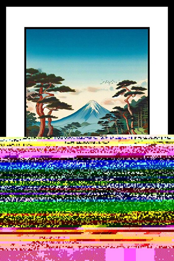 Dağ ve Göl Manzarası Digital Art ( ÇERÇEVESİZ - ÇERÇEVE YOKTUR ) ( ULTRA HD ) FOLYO AFİŞ - POSTER