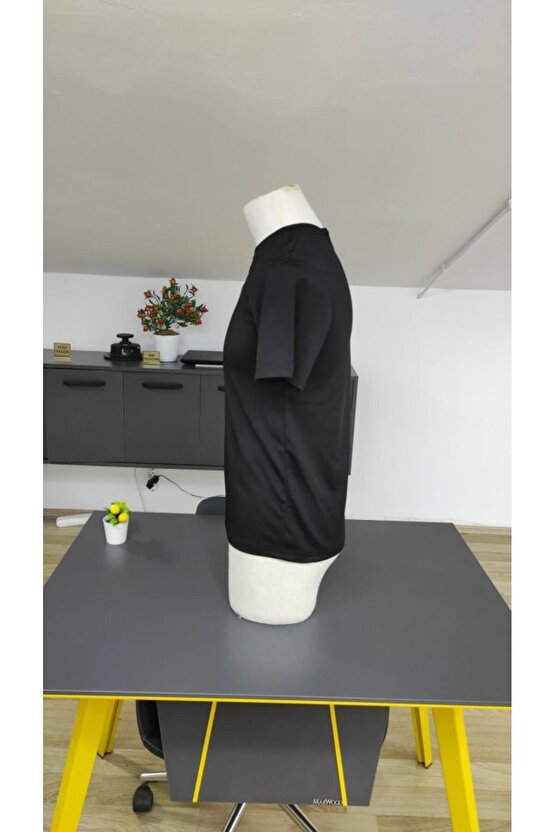 Gökyüzü Moda Erkek Kısa Kollu Bisiklet Yaka Burgu Tişört