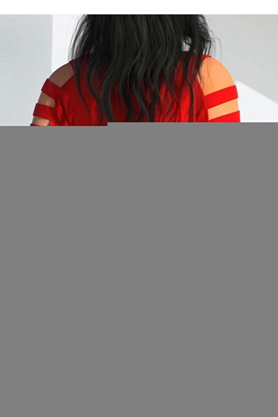 Gökyüzü Moda Kadın Ip Askılı Ay Desenli Viskon Elbise