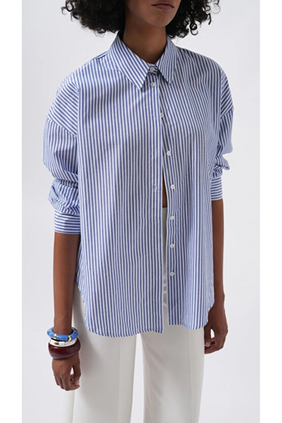 Çizgili Basic Gömlek