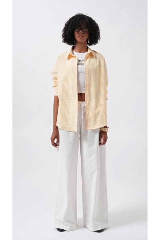 Çizgili Basic Gömlek