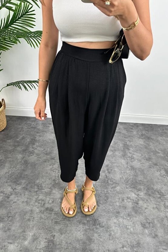 Gökyüzü Moda Kadın Yüksek Bel Hürrem Pantolon