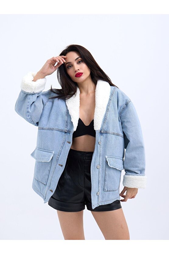 Gökyüzü Moda 5674 KOT CEKET-MAVİ