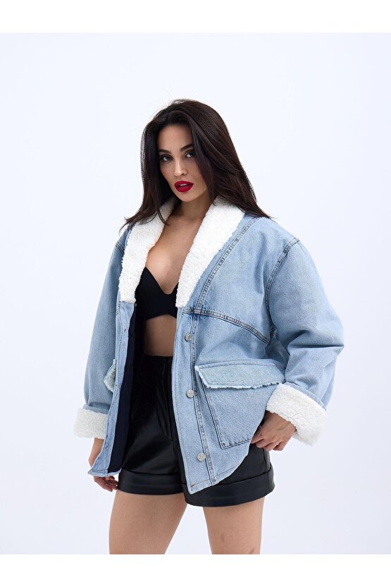 Gökyüzü Moda 5674 KOT CEKET-MAVİ