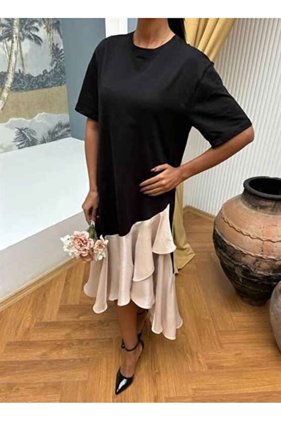 Volanlı Süprem Elbise 2864