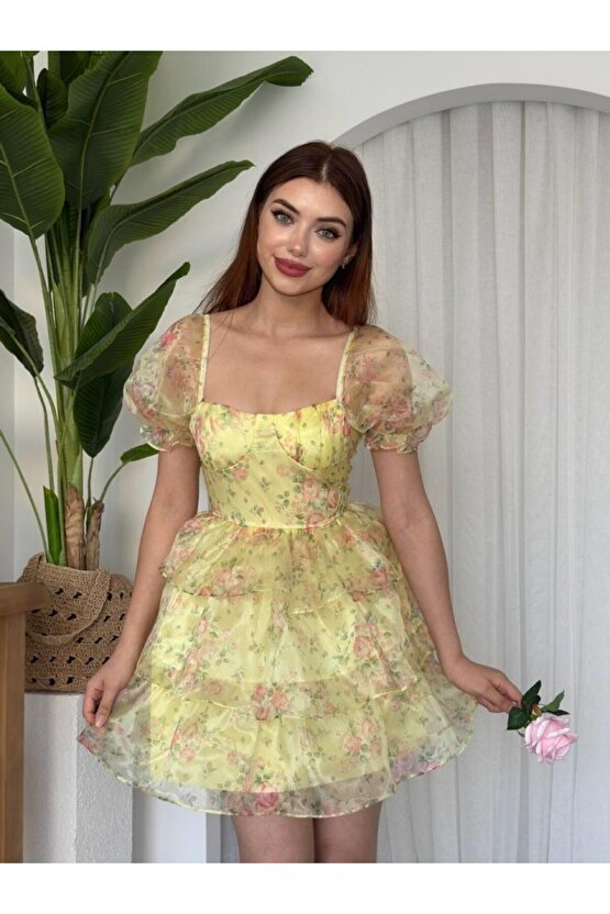 Gökyüzü Moda Vesa Mini Elbise