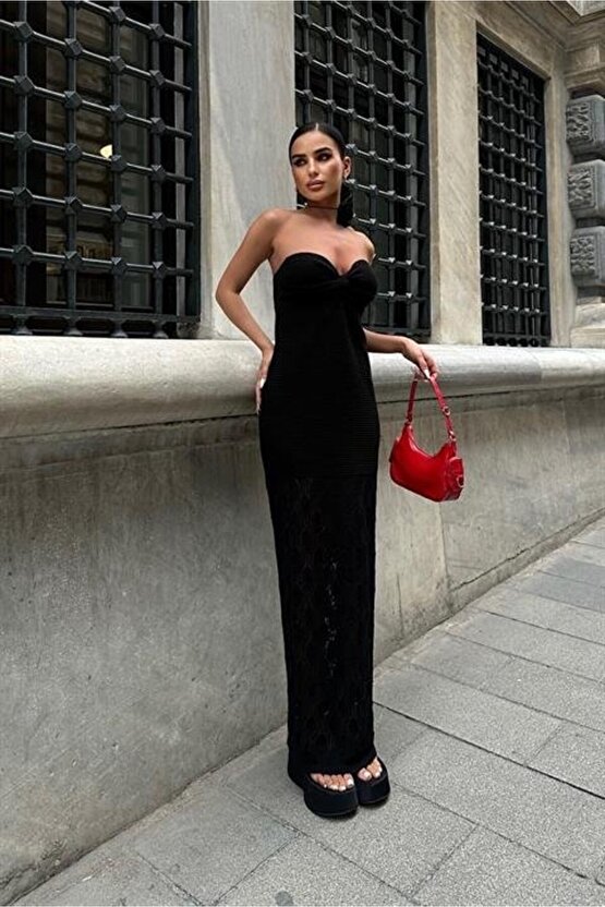 eyesof Eudora Ajurlu StraplezElbise 2771