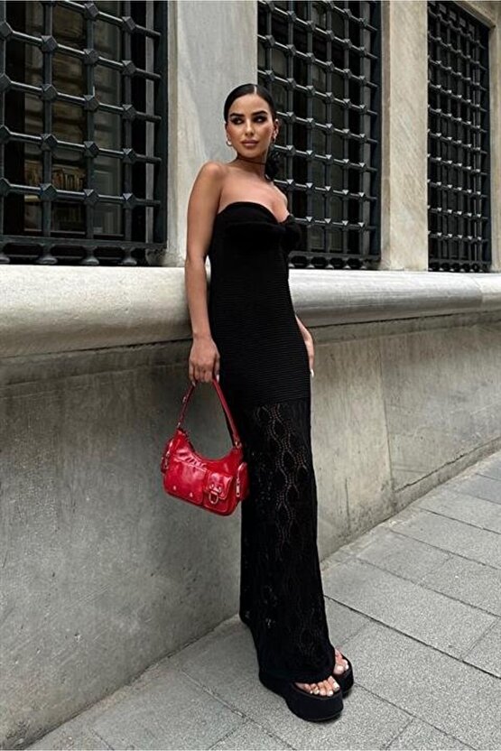 eyesof Eudora Ajurlu StraplezElbise 2771