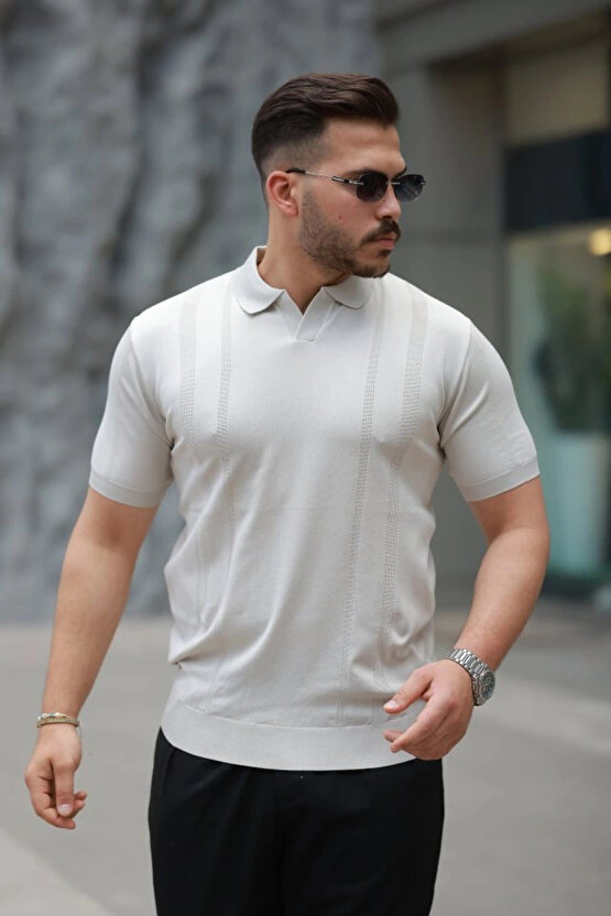 Erkek Hemşire Yaka Kısa Kollu Tişört