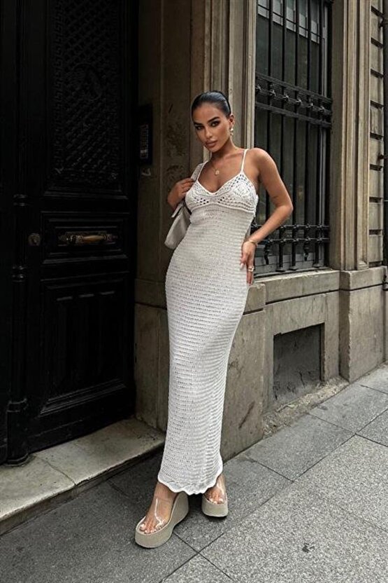 eyesof Artesmis Askılı Ajurlu Elbise 2773