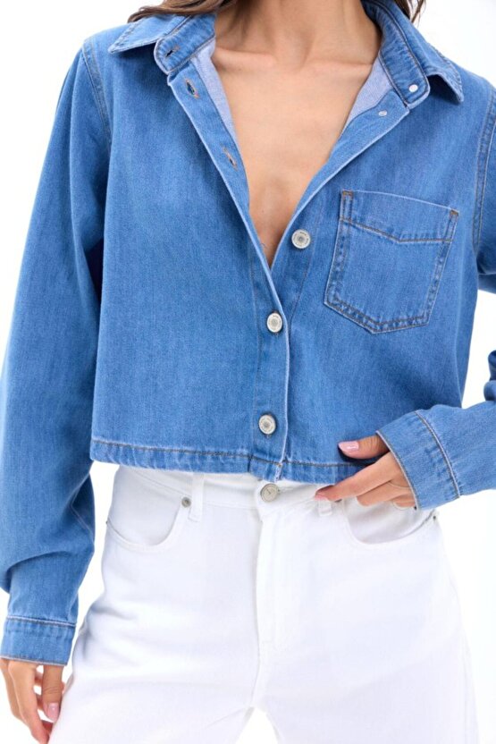 Gökyüzü Moda 7367 KOT GÖMLEK-MAVİ