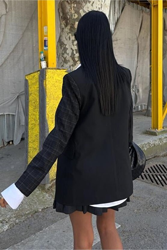 Gökyüzü Moda Mandie Garnili Blazer Ceket 6111