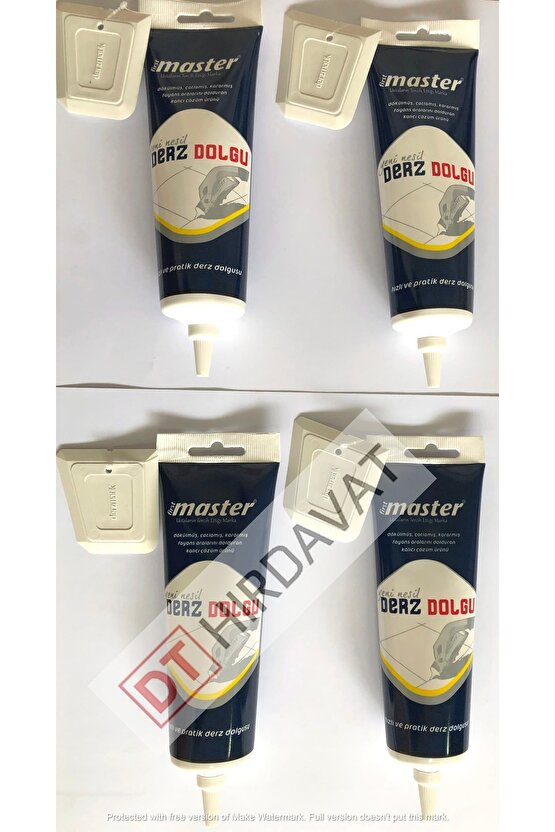 4 Adet Yeni Nesil Büyük Boy Derz Dolgu 350gr Derzmatik Beyaz Renk(raf Ömrü : 3 Yıl )