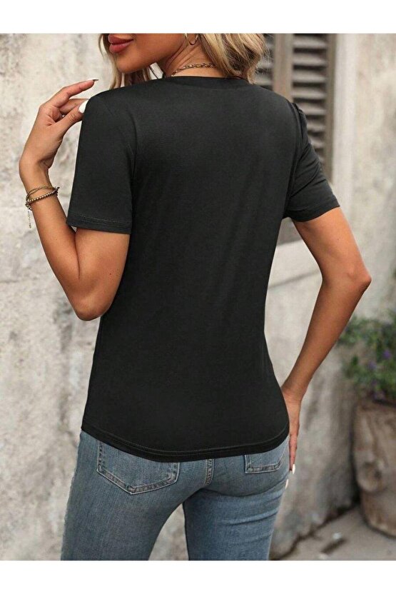 Gökyüzü Moda Kadın Kısa Kollu Kolları Fırfırlı Bisiklet Yakalı Kare Desenli Elbise