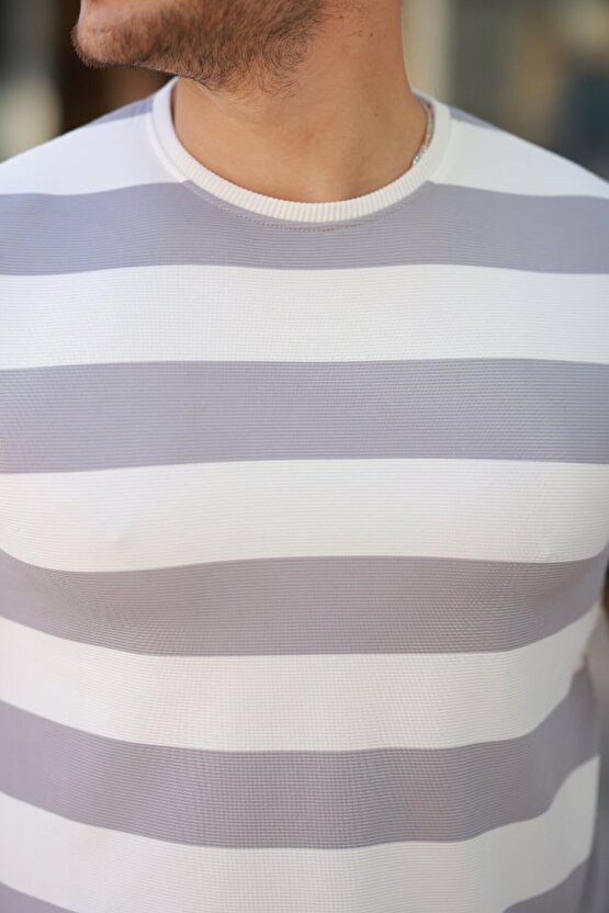 Gökyüzü Moda Erkek çift Renk Pamuklu örme Kumaş Kısa Kollu T-shirt