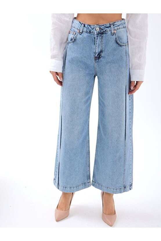 Gökyüzü Moda 7356 KOT PANTOLON-MAVİ