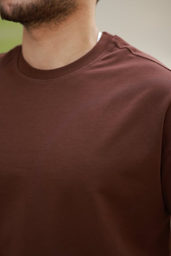 Gökyüzü Moda Erkek Kısa Kollu Basic Oversize Tshirt