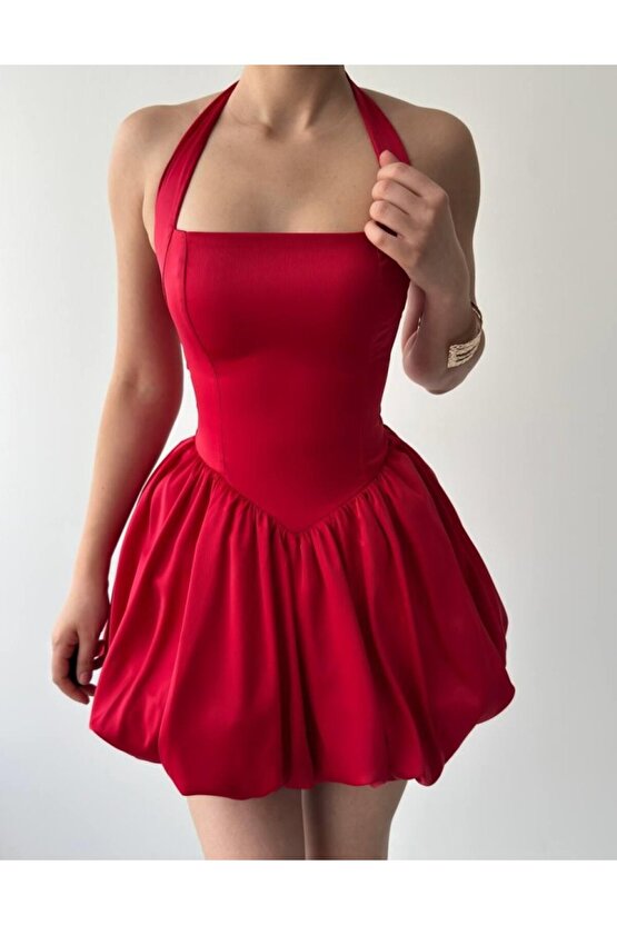 Gökyüzü Moda Slim Mini Elbise