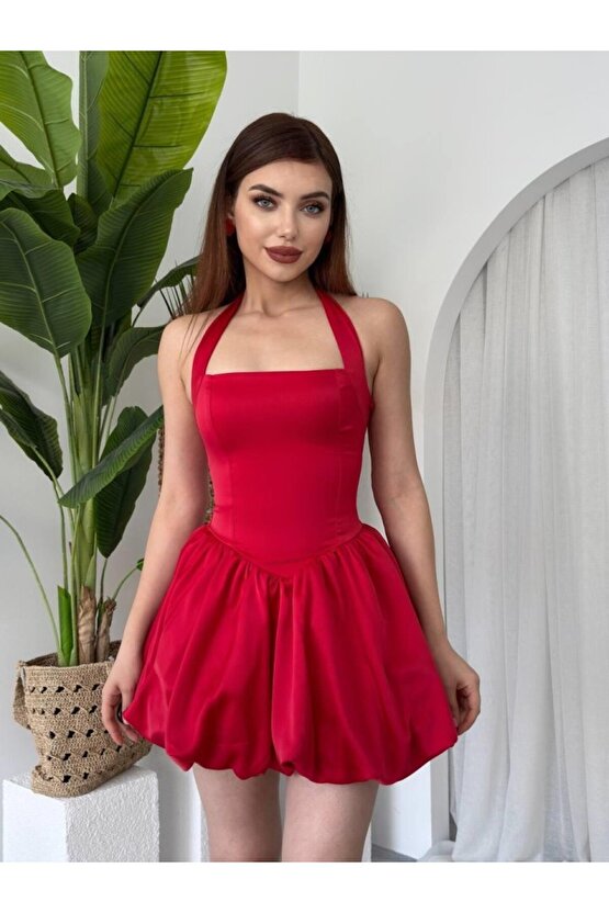 Gökyüzü Moda Slim Mini Elbise