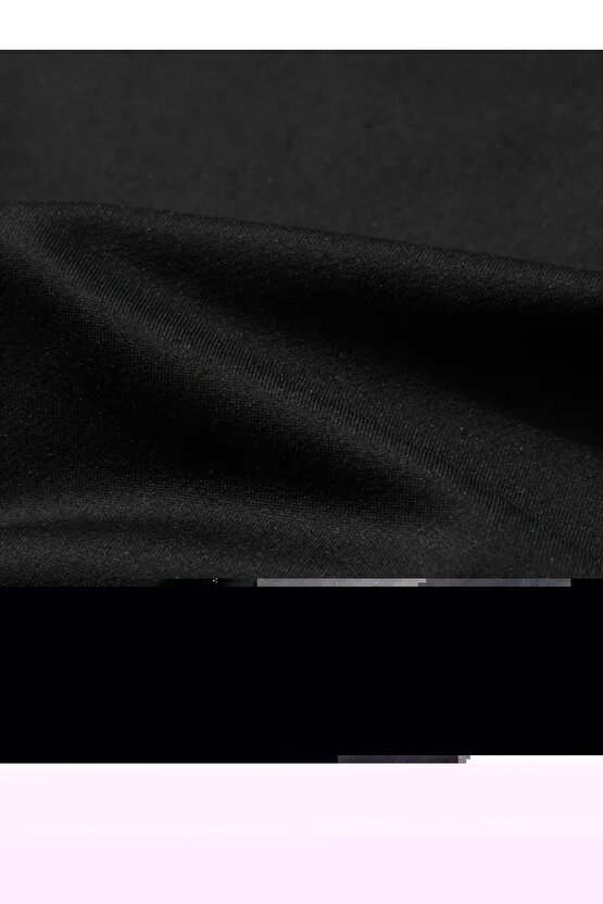 Baskılı Oversize Bisiklet Yaka T-shirt - Siyah