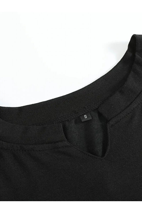 Gökyüzü Moda Erkek Kısa Kollu V Yaka Süprem T-shirt